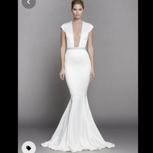 White wedding dress, wedding gown, prom dress